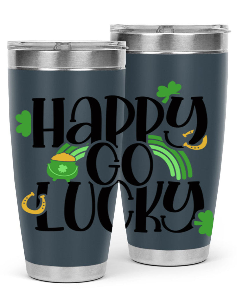 Happy Go Lucky Style 96#- St Patricks Day- Tumbler