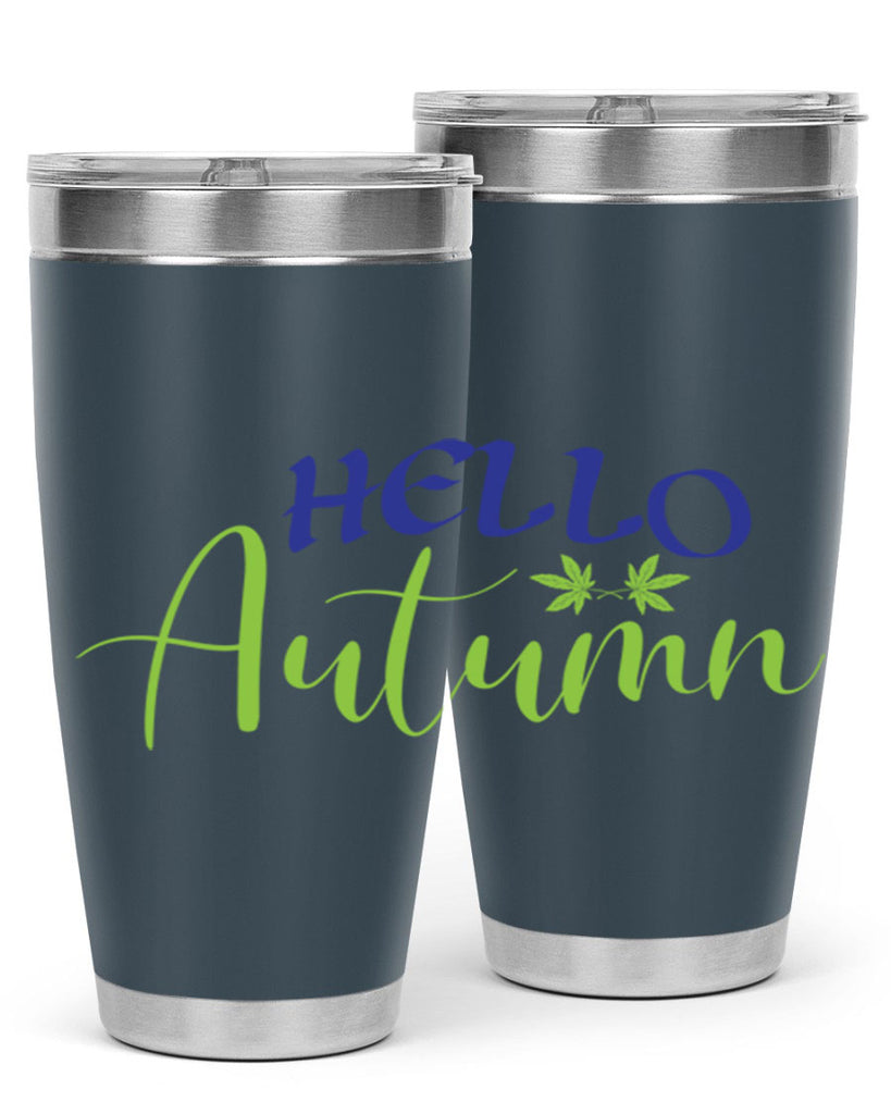 Hello Autumn 271#- fall- Tumbler