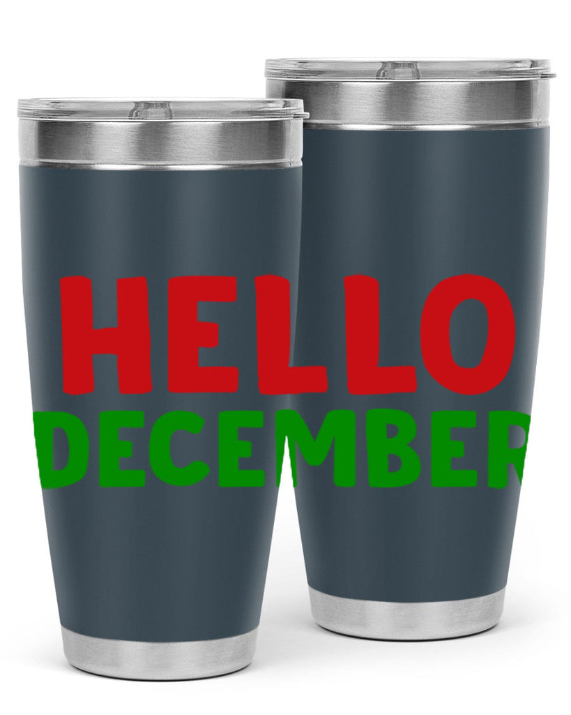 Hello December 158#- winter- Tumbler