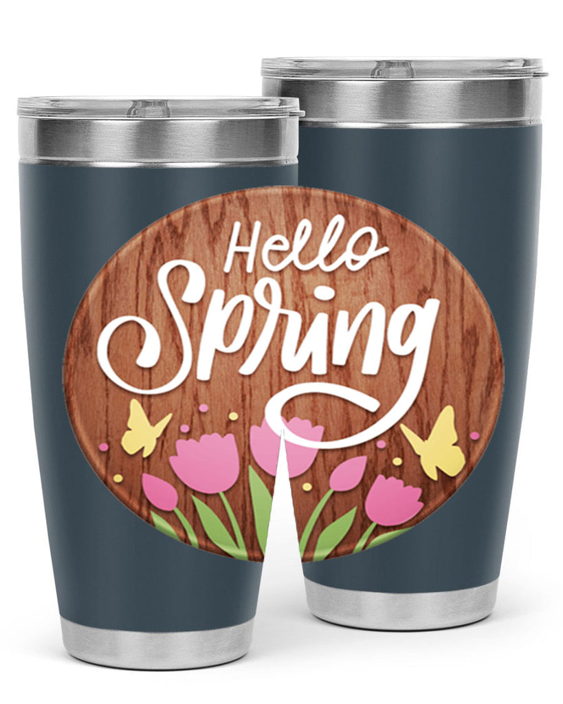 Hello spring Mockup202#- spring- Tumbler