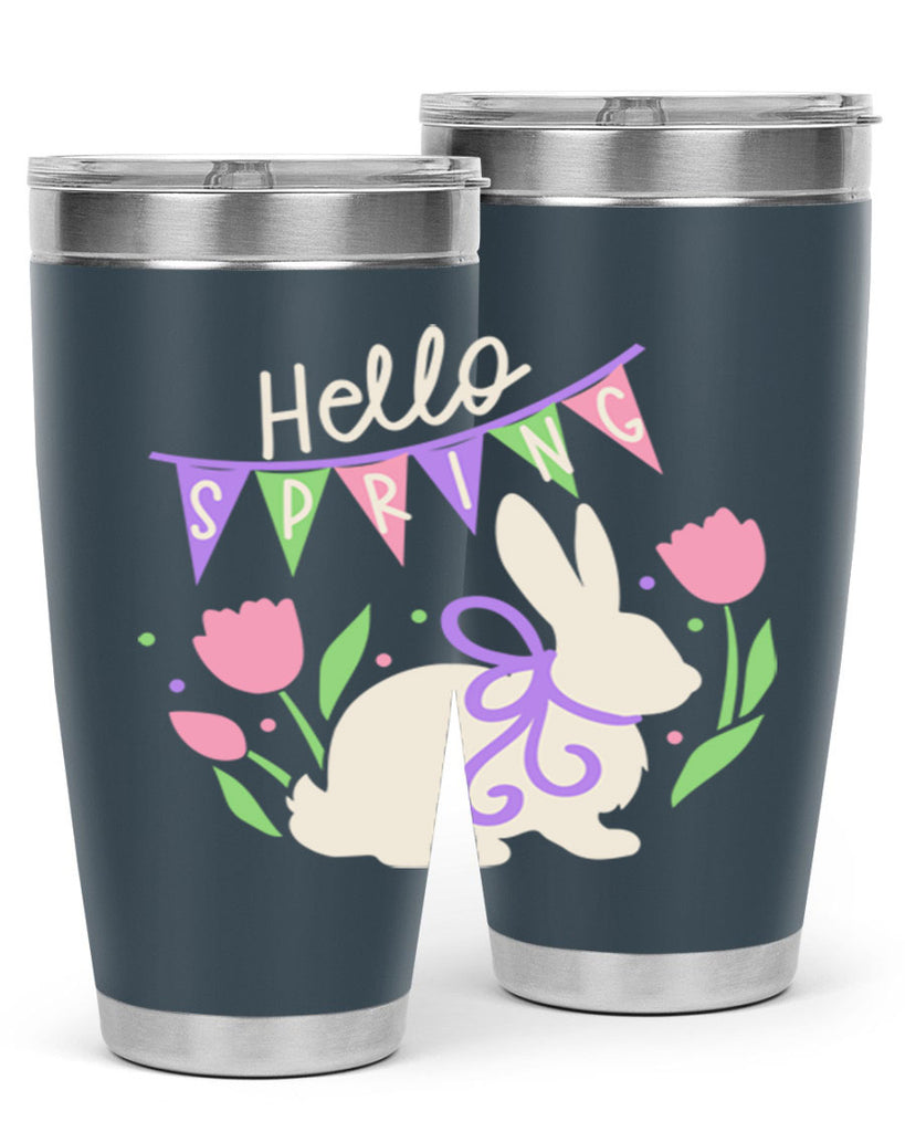 Hello spring bunny193#- spring- Tumbler