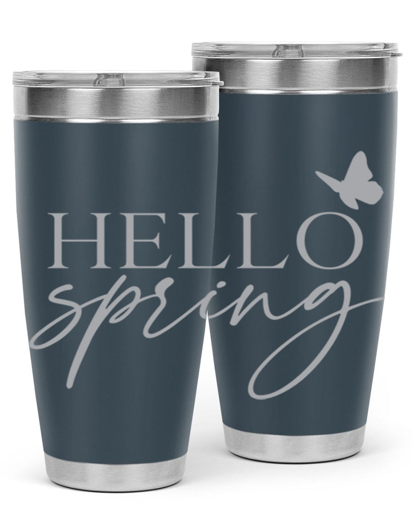 Hello spring butterfly195#- spring- Tumbler