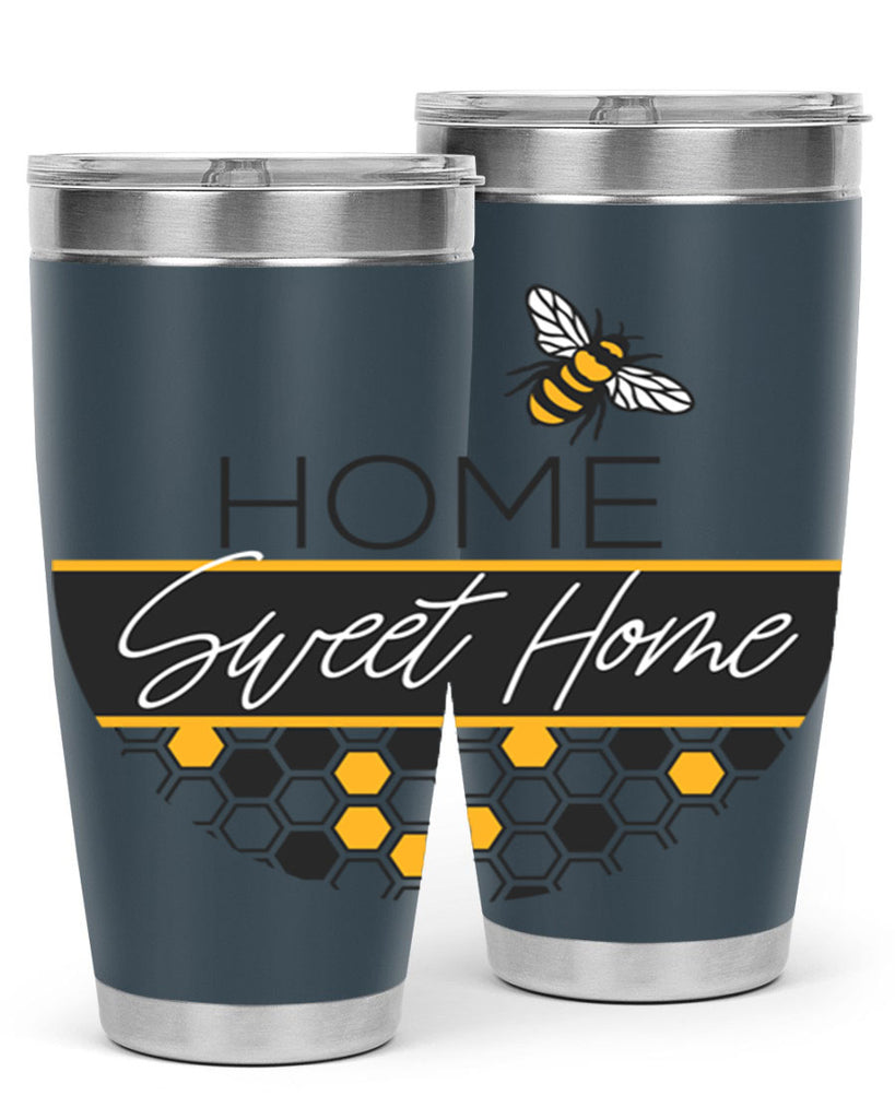Home Sweet Home Bee and hive pattern243#- spring- Tumbler