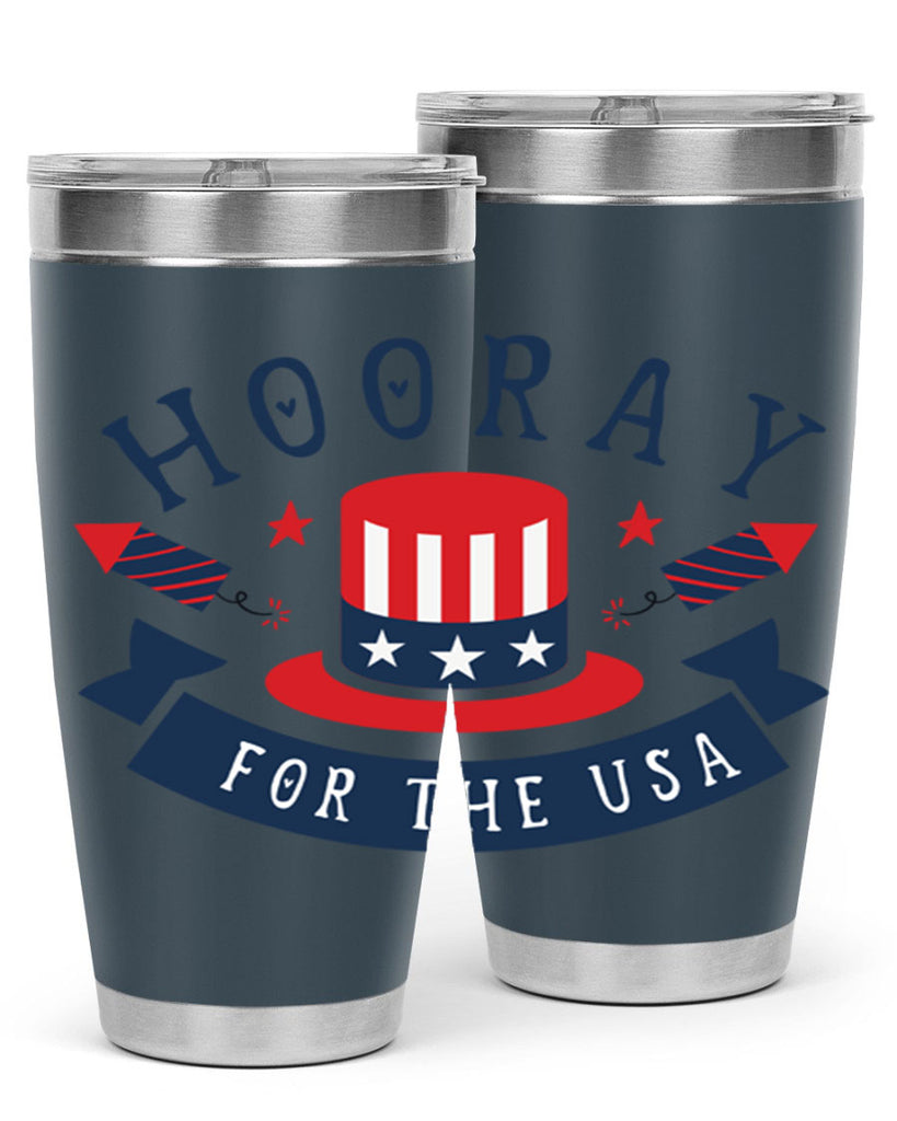 Hooray for the usa Style 42#- Fourt Of July- Tumbler