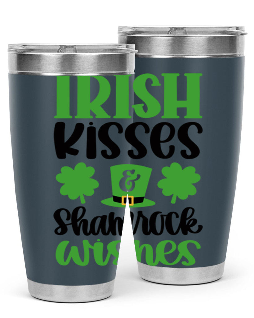 Irish Kisses Shamrock Wishes Style 81#- St Patricks Day- Tumbler