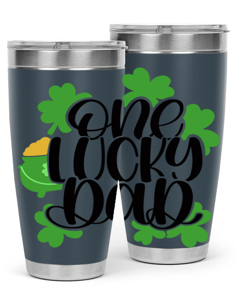 One Lucky Dad Style 43#- St Patricks Day- Tumbler