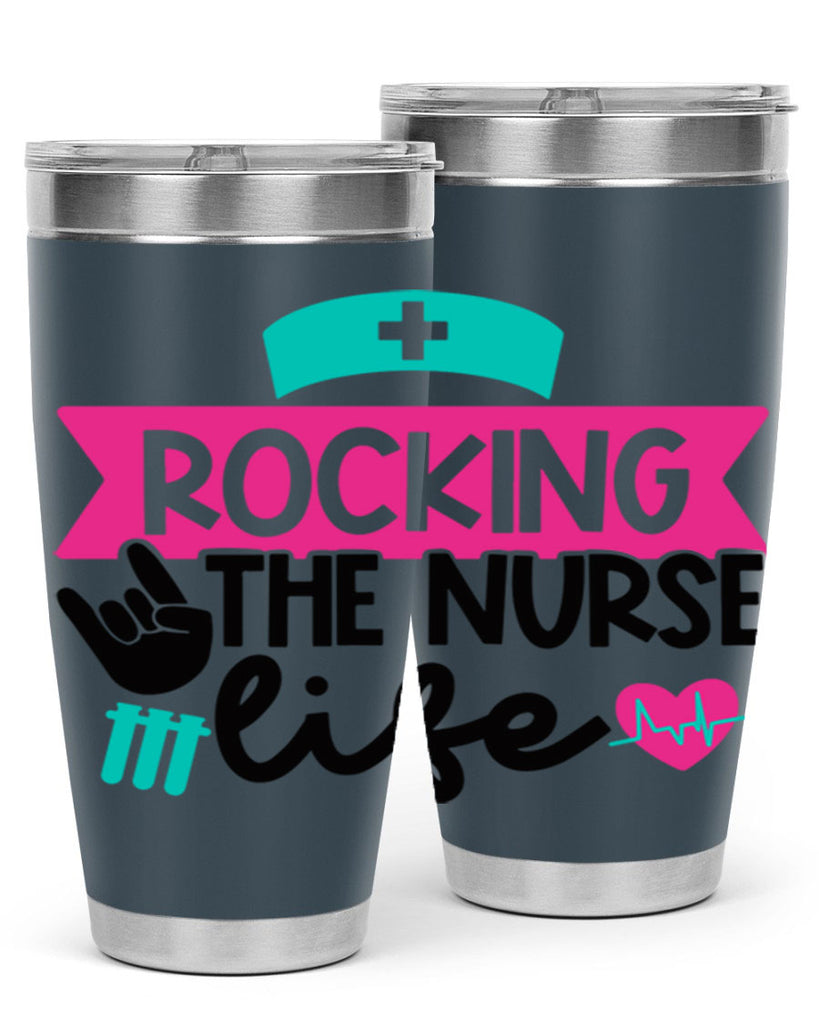 Rocking The Nurse Life Style Style 54#- nurse- tumbler