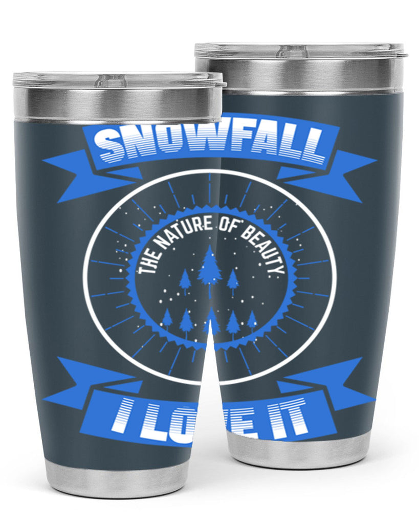 Snowfall Winter 373#- winter- Tumbler