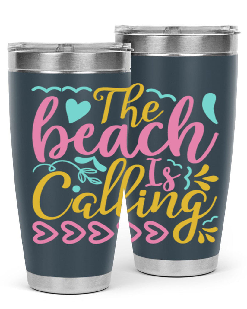 The beach is calling Style 1#- summer- Tumbler