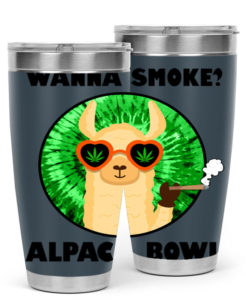 Wanna Smoke Alpaca Bowl 276#- marijuana- Tumbler