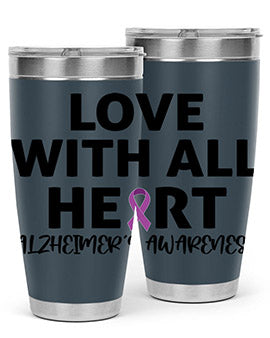 alzheimers awareness style 77#- alzheimers- Tumbler