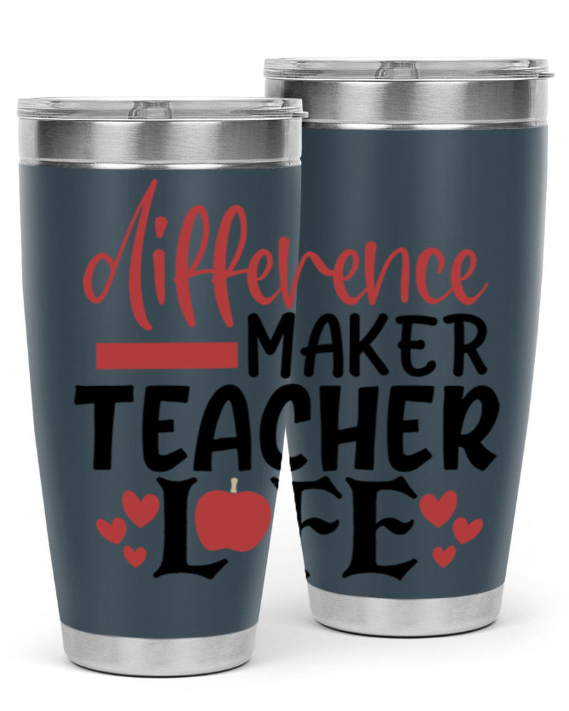difference maker teacher life Style 118#- teacher- tumbler