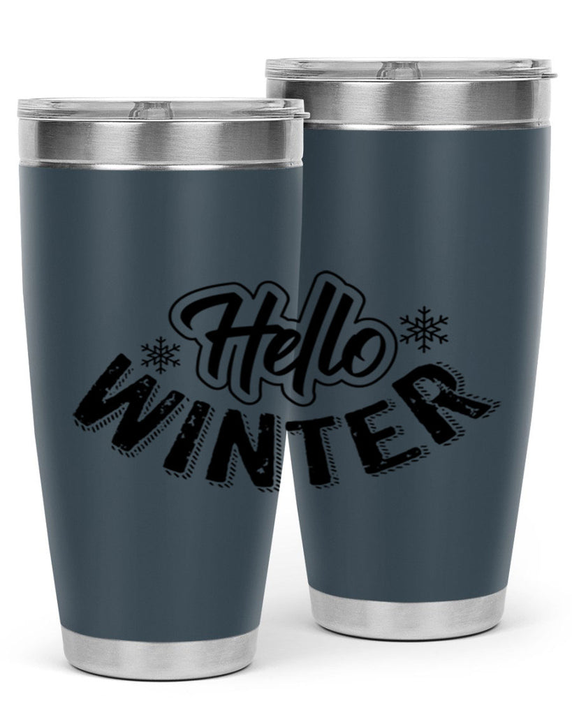 hello winter 169#- winter- Tumbler