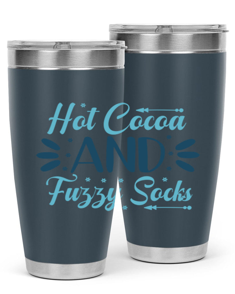 hot cocoa and fuzzy socks 208#- winter- Tumbler