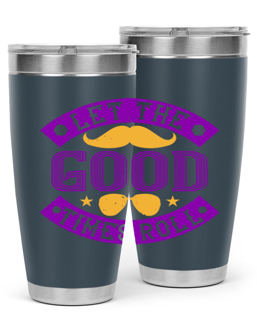let the good times roll 52#- mardi gras- Tumbler