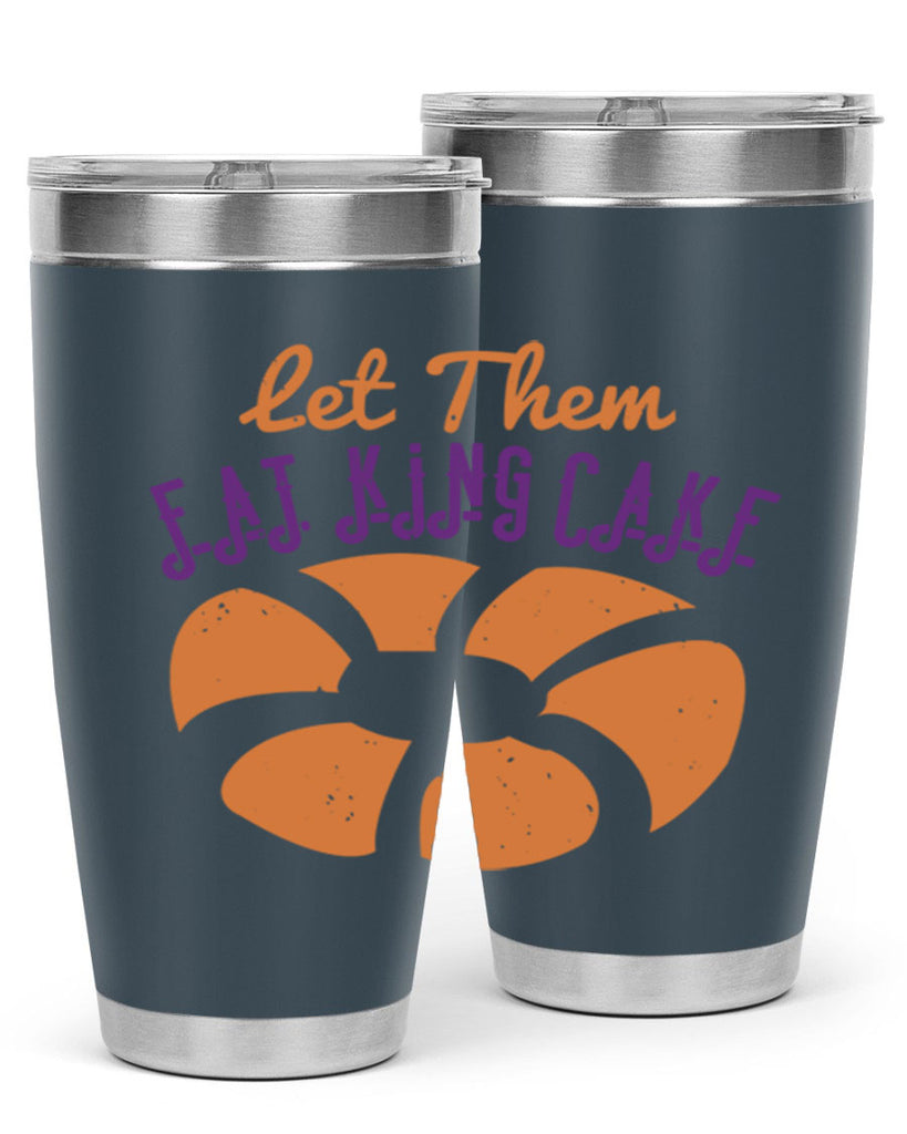 let them eat king cake 50#- mardi gras- Tumbler