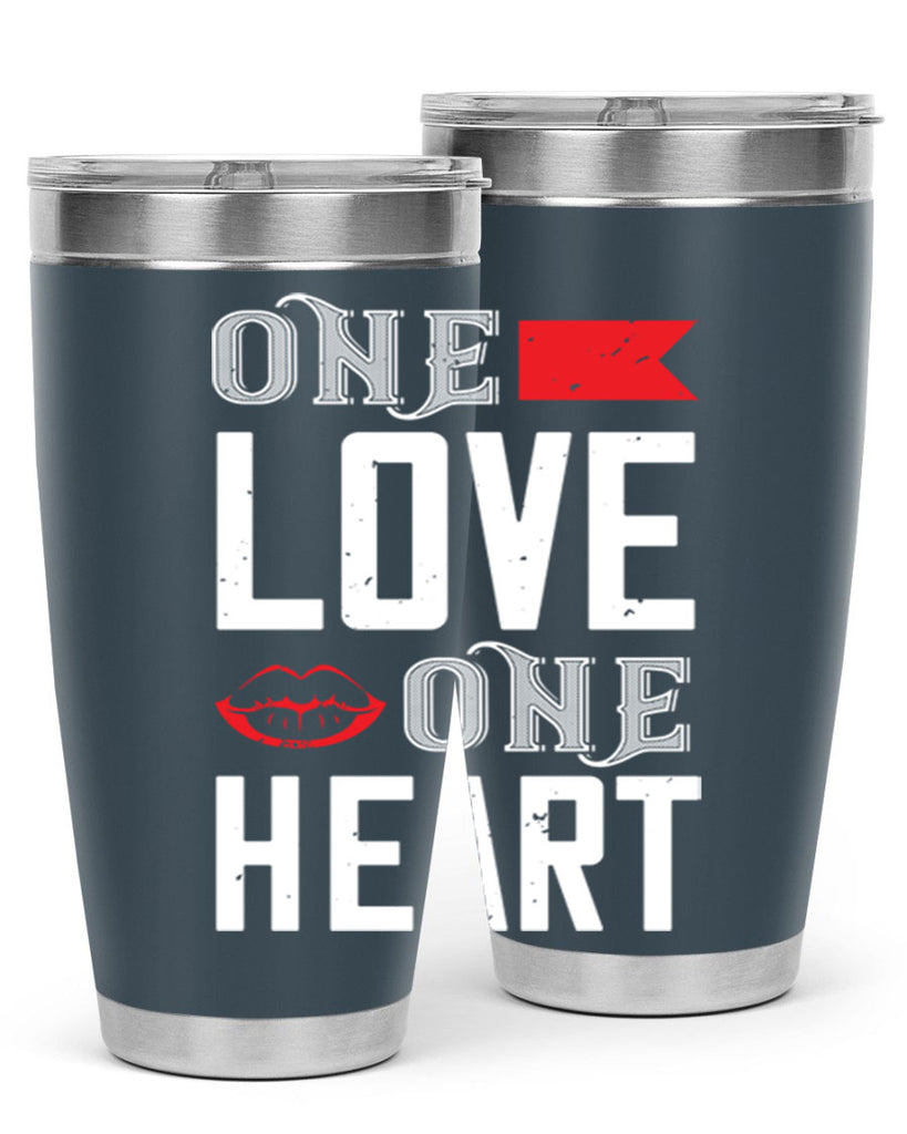 one love one heart 32#- valentines day- Tumbler
