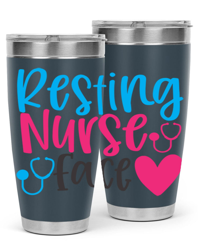 resting nurse face Style 355#- nurse- tumbler