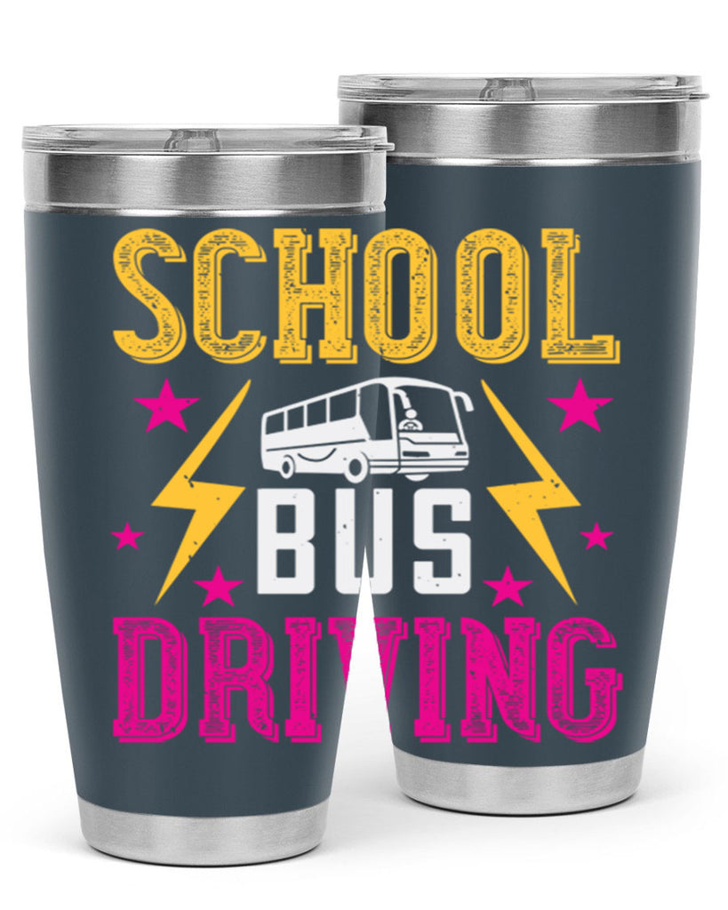 school bus driving Style 17#- bus driver- tumbler