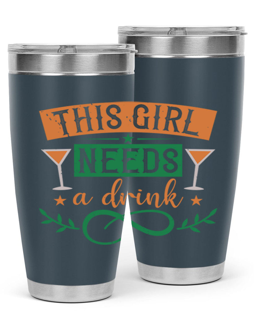 this girl needs a drink 36#- mardi gras- Tumbler