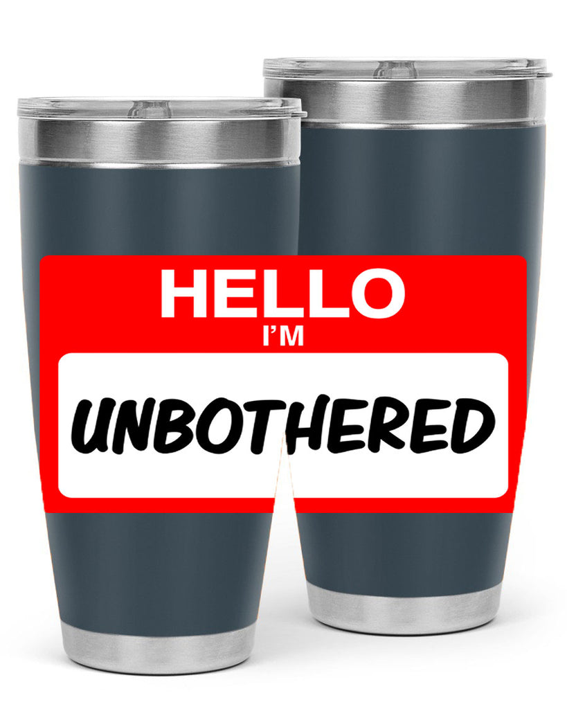 unbothered 14#- black words phrases- Cotton Tank