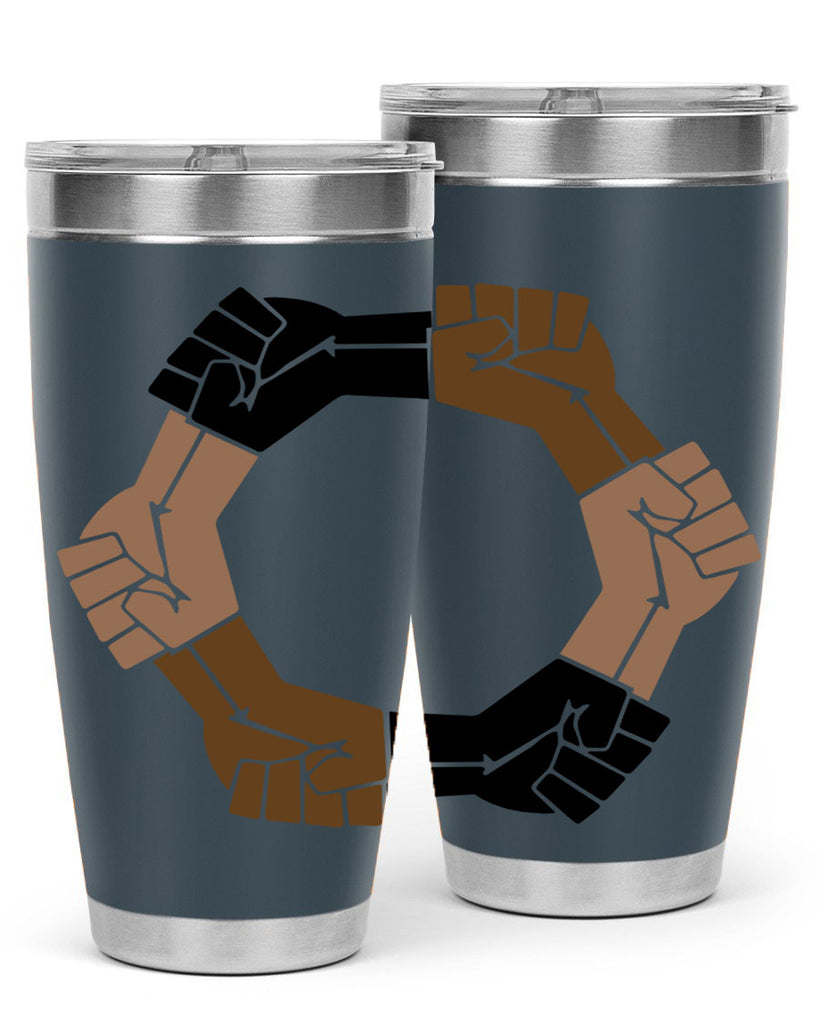 united black power fists 13#- black words phrases- Cotton Tank