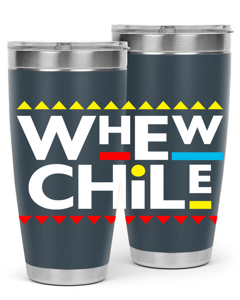 whew chile 11#- black words phrases- Cotton Tank