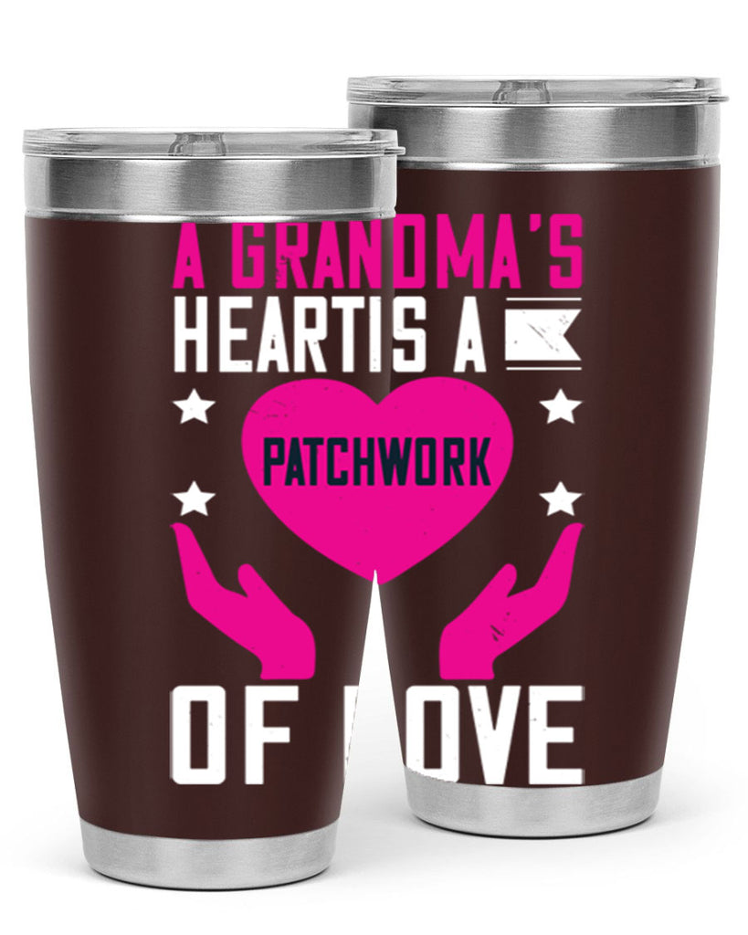 A grandma’s heart is a patchwork of love 86#- grandma - nana- Tumbler