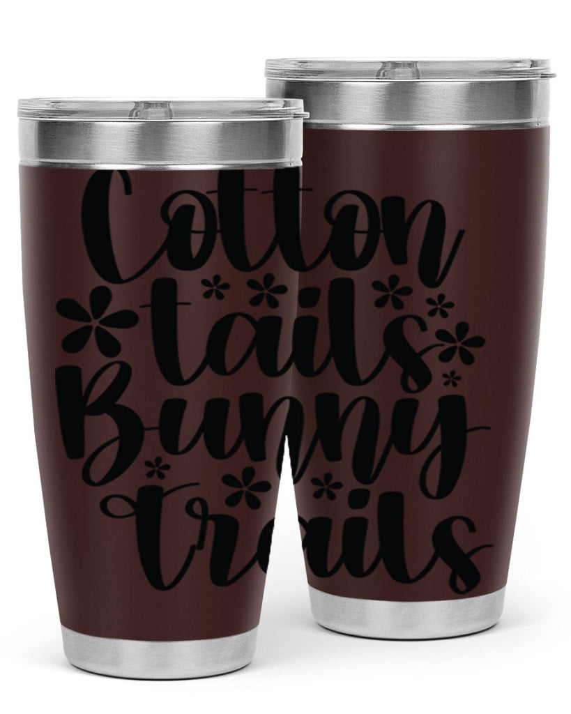 Cotton tails bunny trails  113#- spring- Tumbler