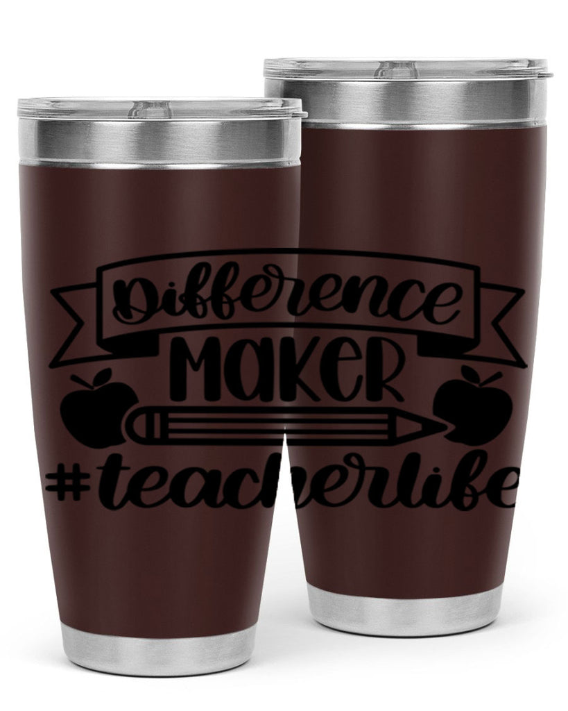 Difference Maker Teacher Life Style 78#- teacher- tumbler