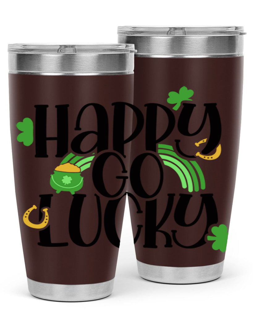 Happy Go Lucky Style 96#- St Patricks Day- Tumbler
