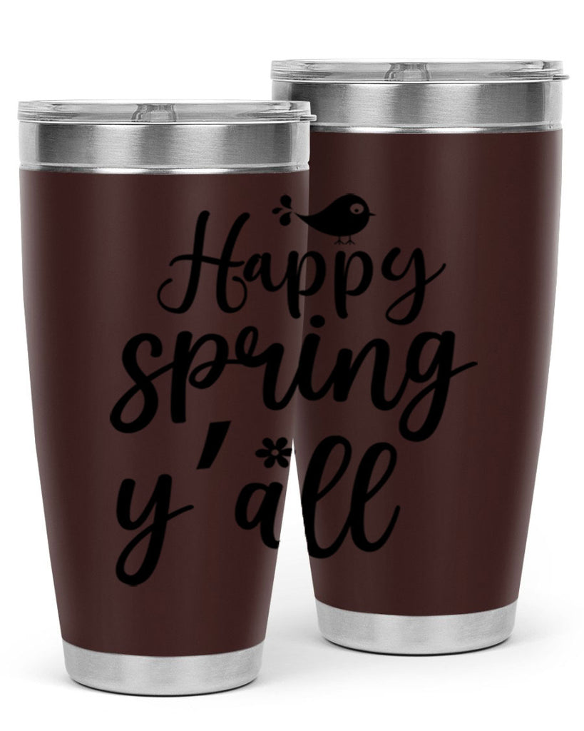 Happy Spring Y'all 167#- spring- Tumbler