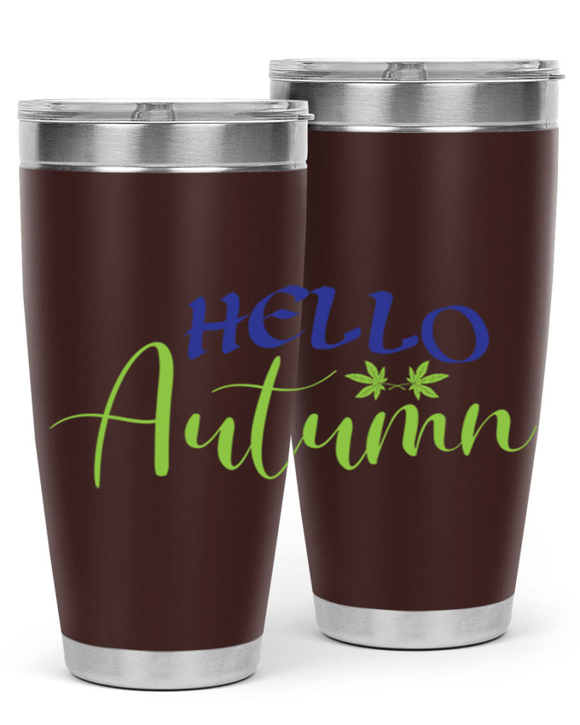 Hello Autumn 271#- fall- Tumbler