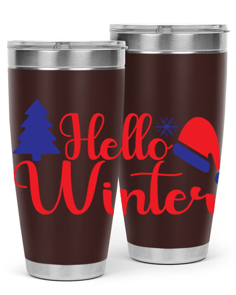 Hello Winter 179#- winter- Tumbler