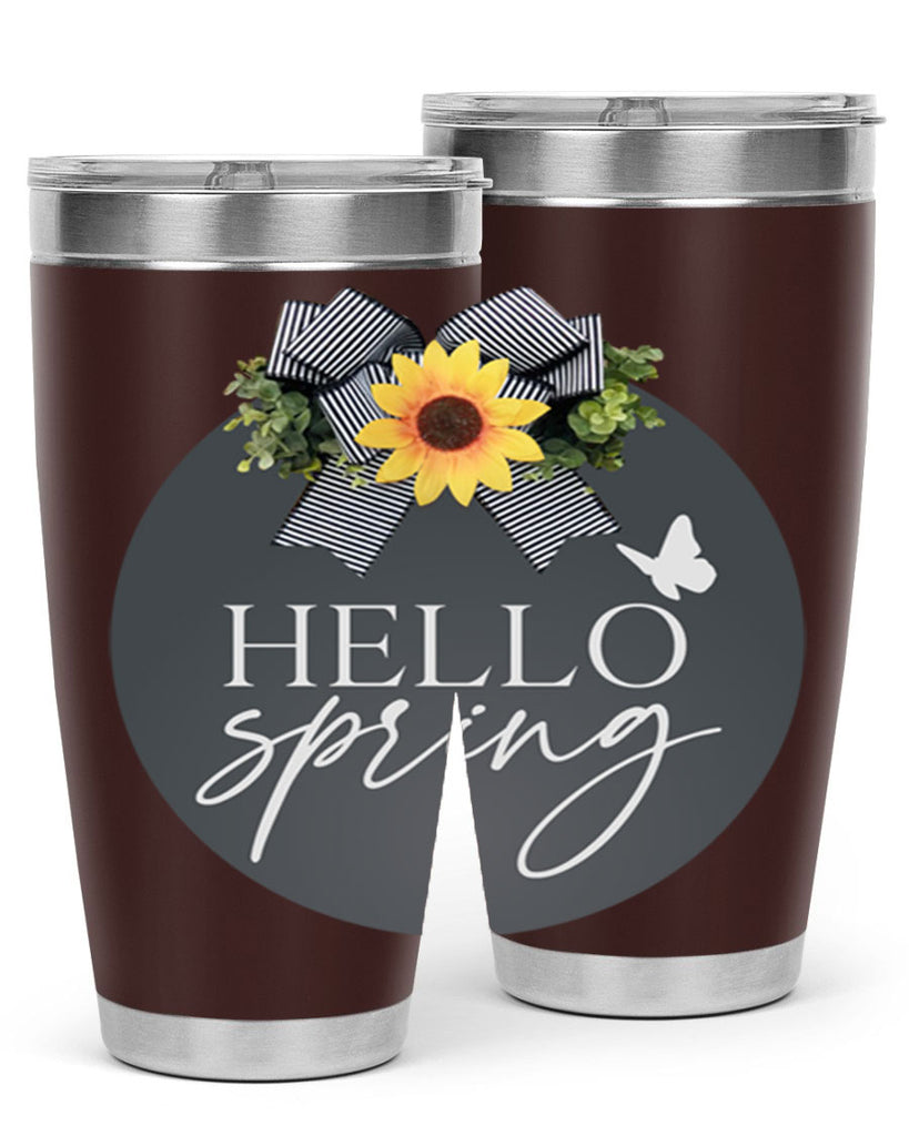 Hello spring butterfly Mockup194#- spring- Tumbler