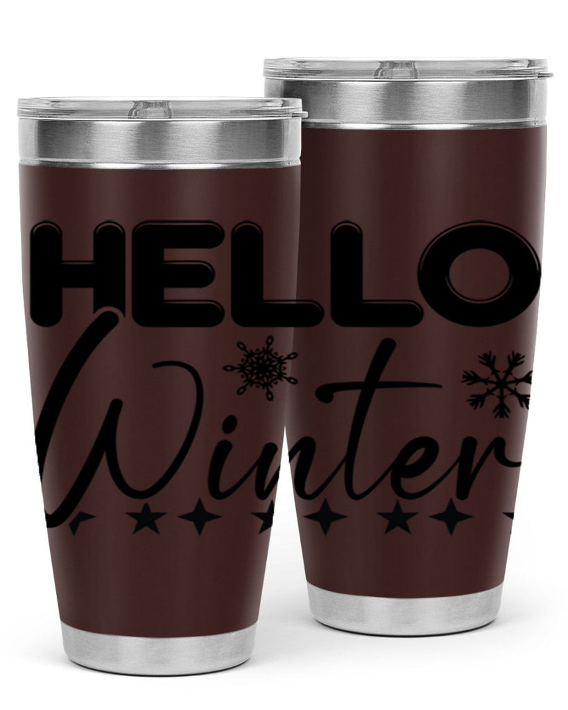 Hello winter 183#- winter- Tumbler