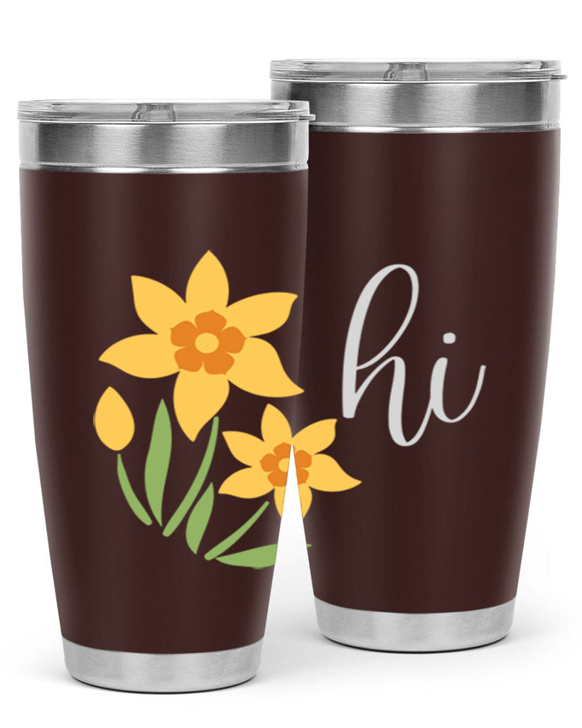 Hi daffodil flower236#- spring- Tumbler