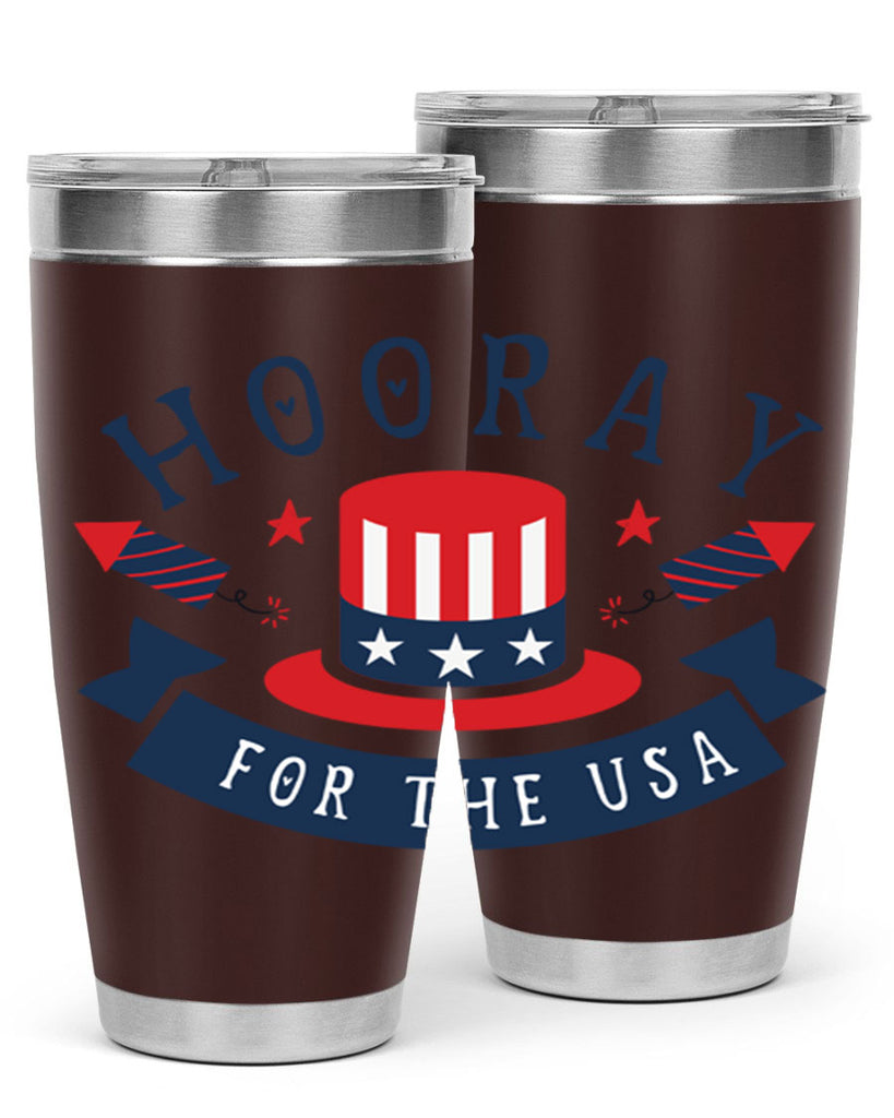 Hooray for the usa Style 42#- Fourt Of July- Tumbler