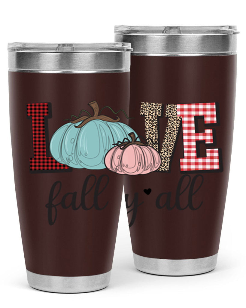 Love Fall Yall 409#- fall- Tumbler