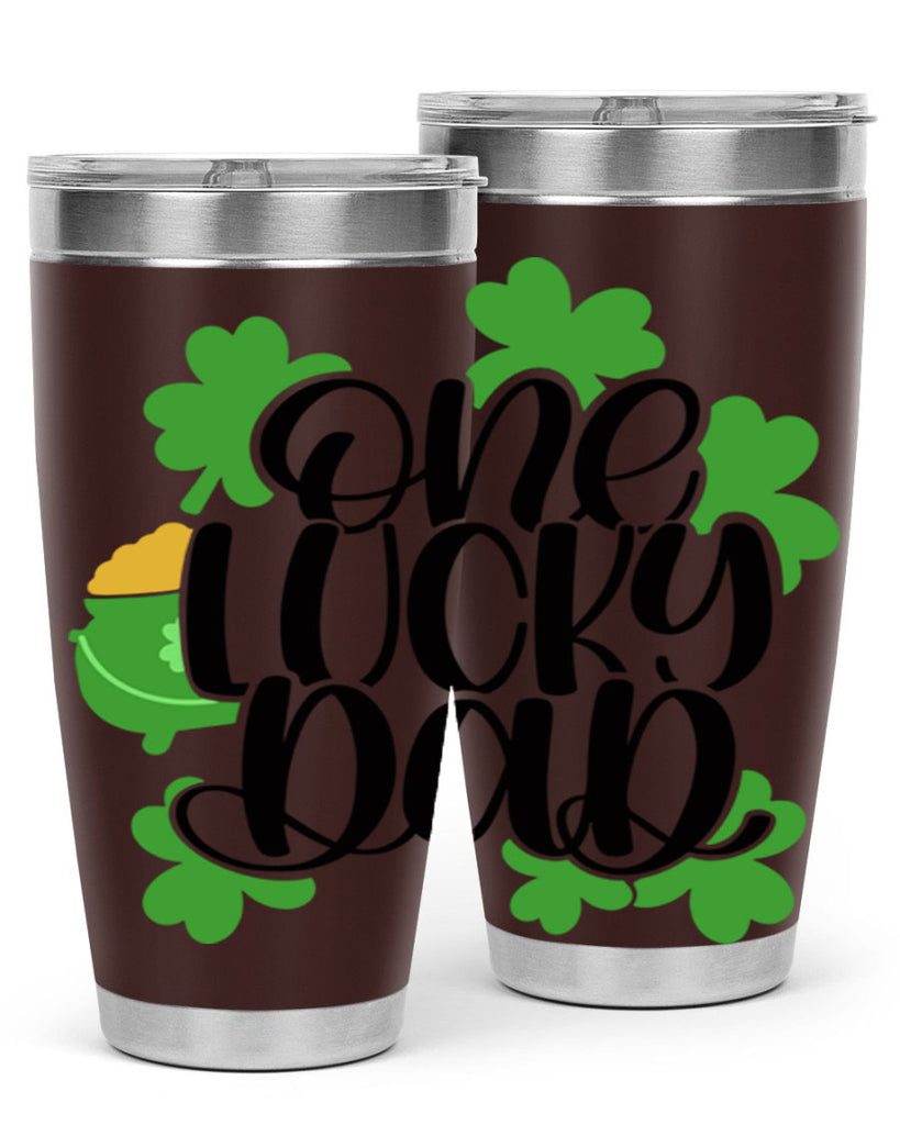 One Lucky Dad Style 43#- St Patricks Day- Tumbler