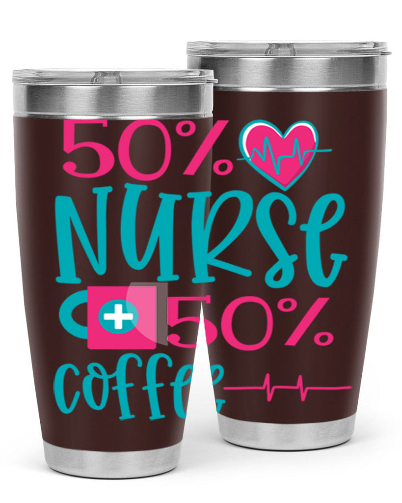 Percent Nurse Percent Coffee Style 395#- nurse- tumbler