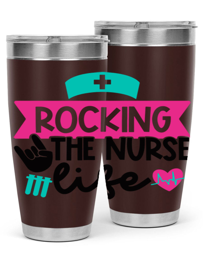 Rocking The Nurse Life Style Style 54#- nurse- tumbler