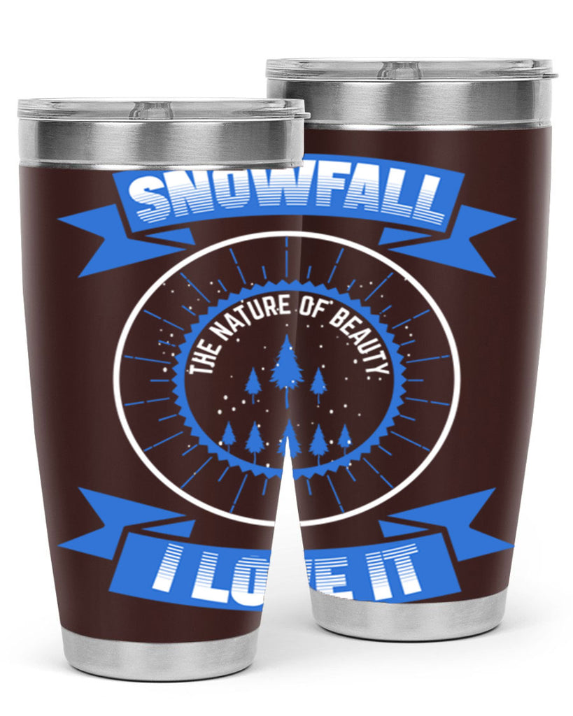 Snowfall Winter 373#- winter- Tumbler