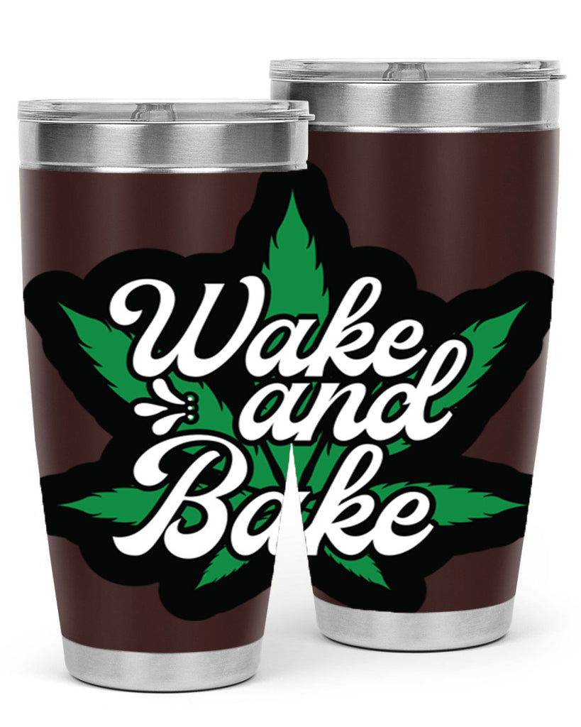 Wake and bake 273#- marijuana- Tumbler