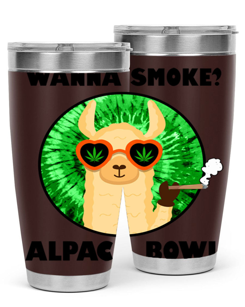 Wanna Smoke Alpaca Bowl 276#- marijuana- Tumbler