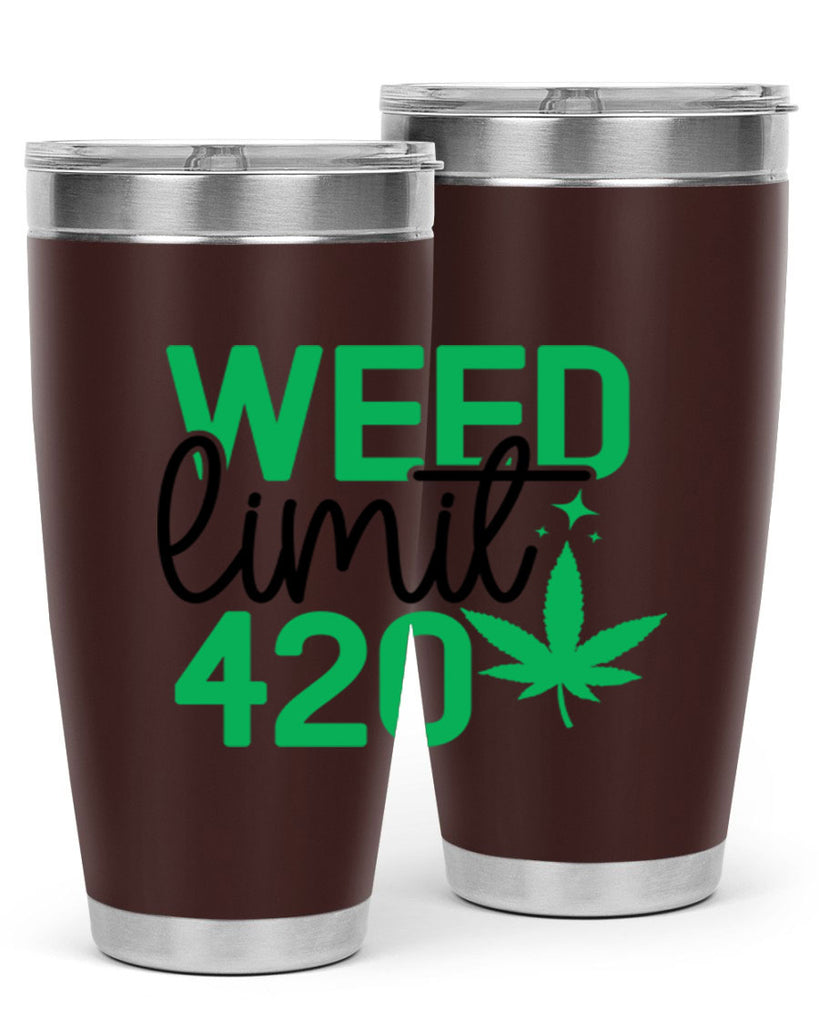 Weed Limit 420 294#- marijuana- Tumbler
