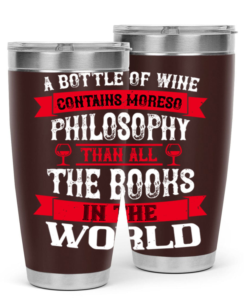 a bottle of wine contains moreso 96#- wine- Tumbler