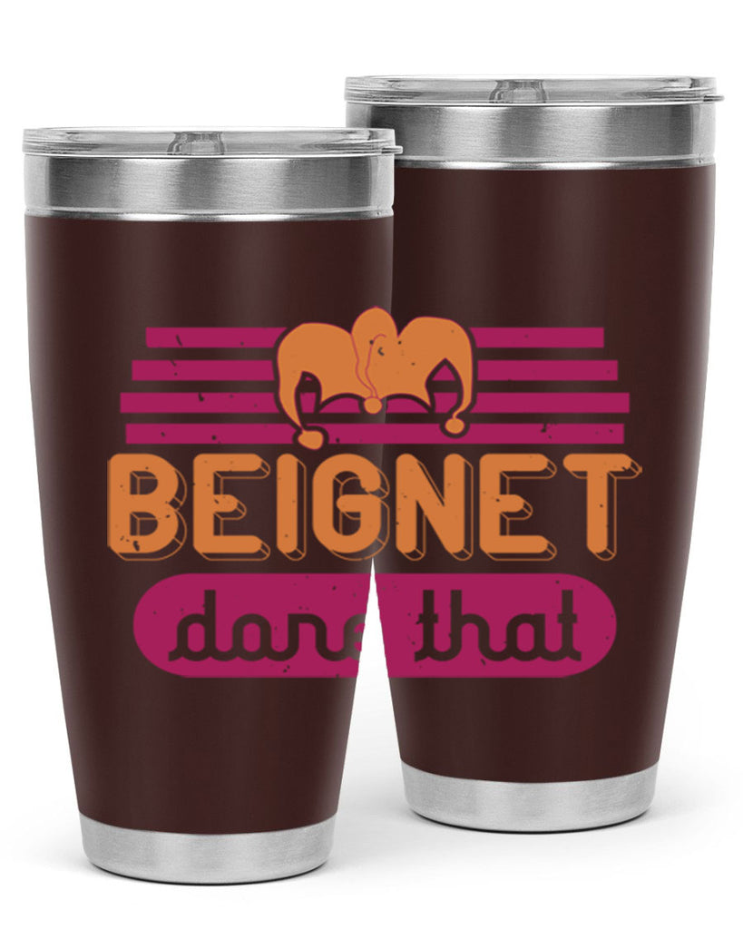 beignet done that 26#- mardi gras- Tumbler