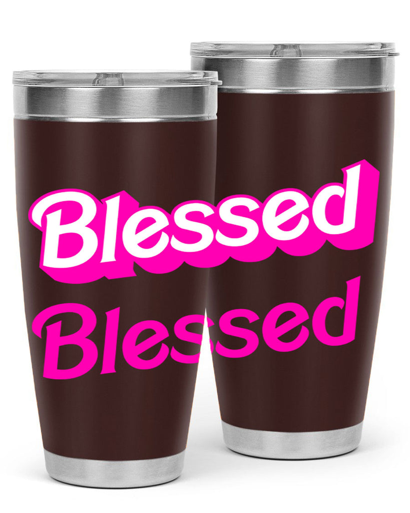 blessed barbie 193#- black words phrases- Cotton Tank