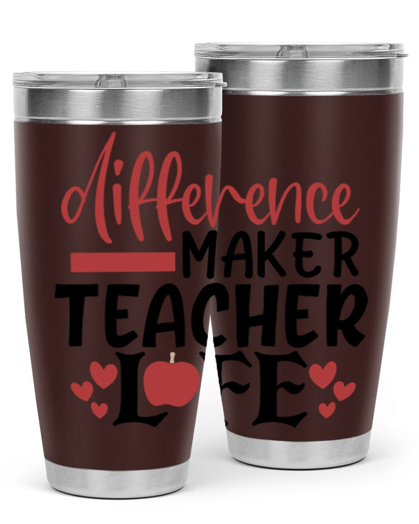 difference maker teacher life Style 184#- teacher- tumbler